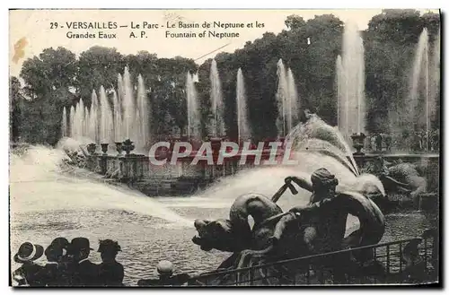 Cartes postales Versailles Le Parc De Neptune et les grandes eaux