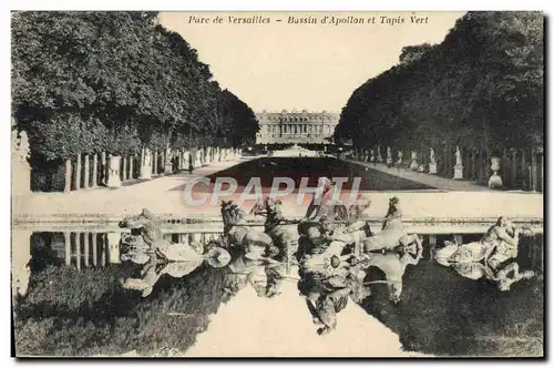 Cartes postales Versailles Bassin d&#39Apollon et Tapis vert