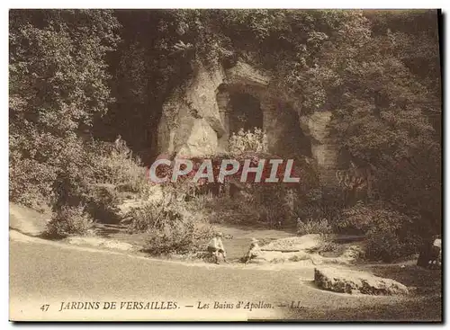 Cartes postales Jardins de Versailles Les Bains d&#39Apollon