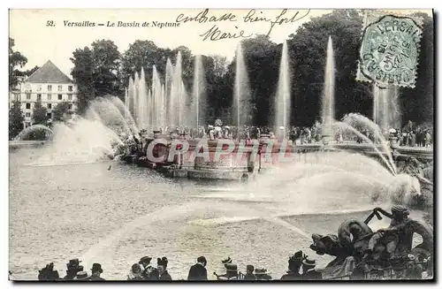 Cartes postales Versailles Le Bassin de Neptune