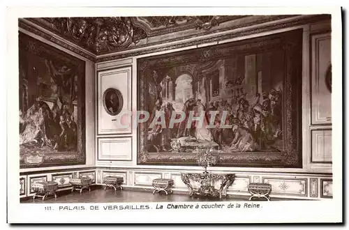 Ansichtskarte AK Palais De Versailles La Chambre a Coucher de la Reine