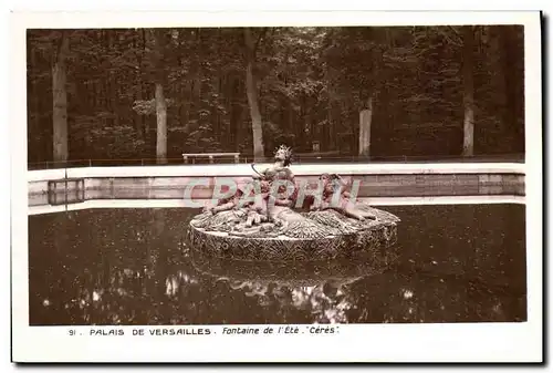 Cartes postales Palais De Versailles Fontaine de L&#39ete Ceres