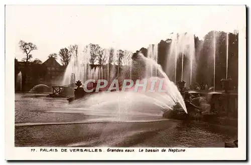 Ansichtskarte AK Palais De Versailles Grandes Eaux Le Bassin de Neptune