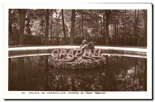 Cartes postales Palais De Versailles Fontaine de L&#39Hiver Saturne