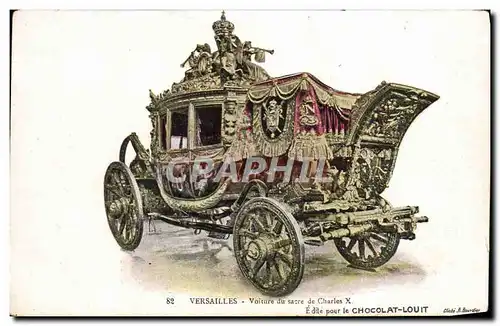 Ansichtskarte AK Palais De Versailles Voiture du Sacre de Charles X