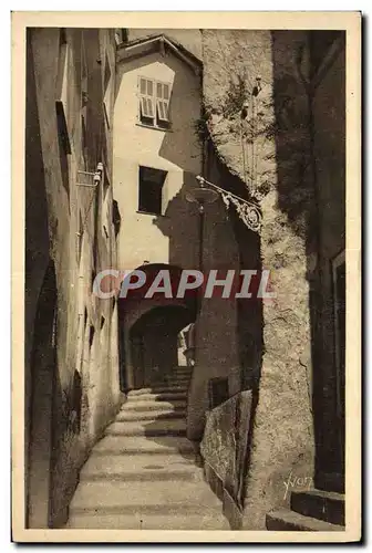 Ansichtskarte AK Cap Martin Et Roquebrune Rue de Chateau