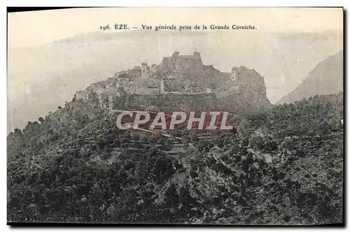 Cartes postales Eze Vue Generale Prise de la Grande Corniche