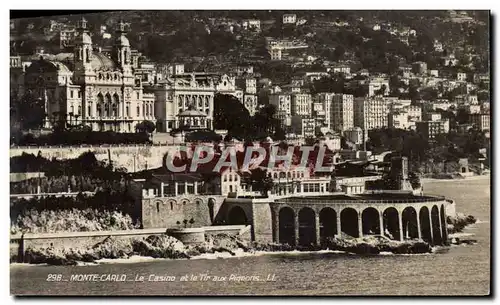 Cartes postales Monte Carlo Le Casino et le tir aux pigeons