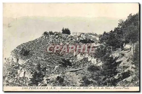 Cartes postales Peira Cava Pierre plate