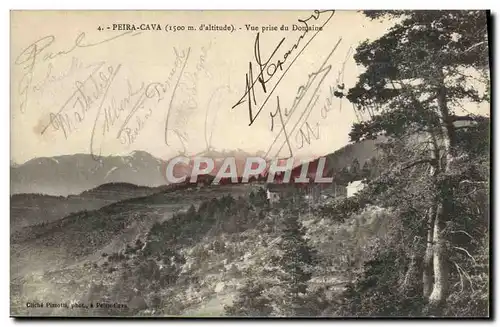 Cartes postales Peira Cava Vue Prise du Domaine