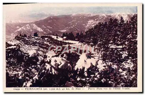 Ansichtskarte AK Peira Cava Pierre plate vue de l&#39hotel Truchi