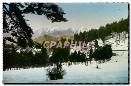 Moderne Karte Peira Cava Vue sur les Alpes