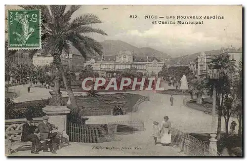 Cartes postales Nice Les Nouveaux Jardins et Casino Municipal