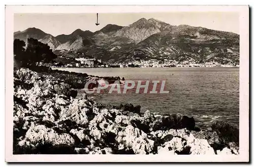 Cartes postales Menton Vue Generale Prise du Cap Martin