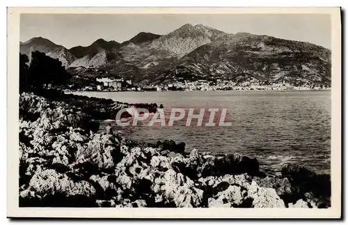 Ansichtskarte AK Menton Vue Generale Prise du Cap Martin