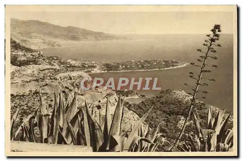 Ansichtskarte AK Le Cap Martin vu du rond point de la Turbie