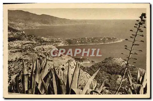 Cartes postales le Cap Martin vu du rond point de la Turbie