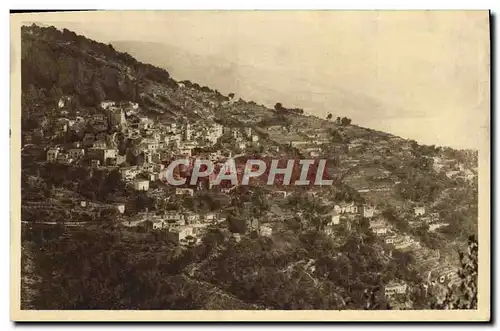 Cartes postales Roquebrune Le Village vu de la Grand Corniche