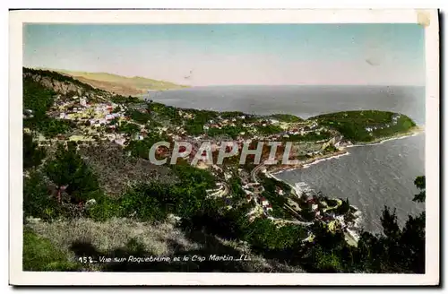 Ansichtskarte AK Roquebrune Vue Sur et le Cap Martin