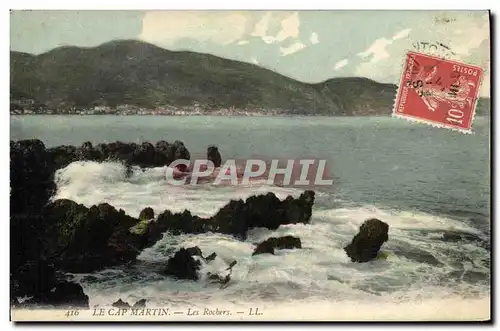 Cartes postales Le Cap Martin Les rochers