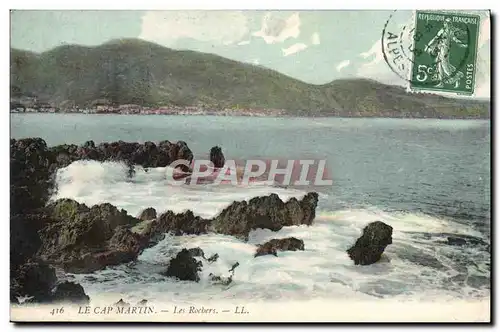 Cartes postales Le Cap Martin Les rochers