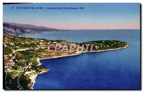 Cartes postales Cap Martin Vue Generale