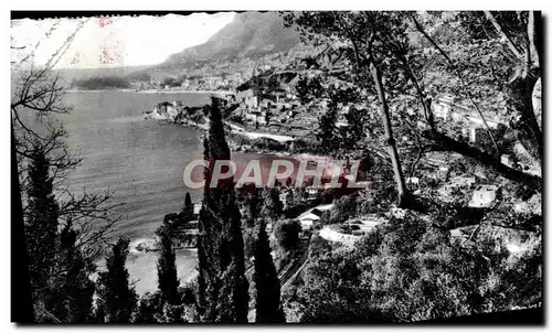 Cartes postales Monaco La Principaute vue de Roquebrune