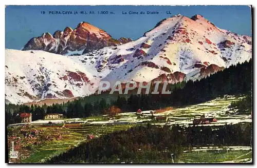 Cartes postales Peira Cava La Cime du Diable