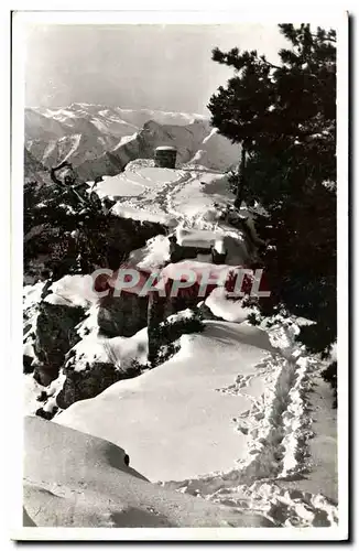 Cartes postales Peira Cava Paysage d&#39Hiver