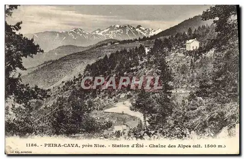 Cartes postales Peira Cava Pres Nice Station d&#39Ete Chaine des Alpes