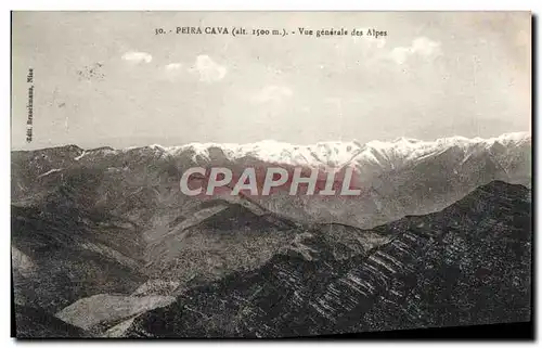 Ansichtskarte AK Peira Cava Vue Generale des Alpes