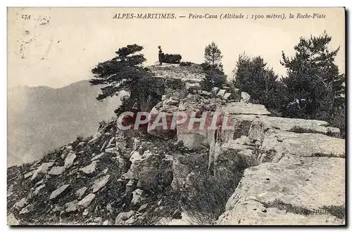 Ansichtskarte AK Peira Cava Alpes Maritimes La Roche Plate