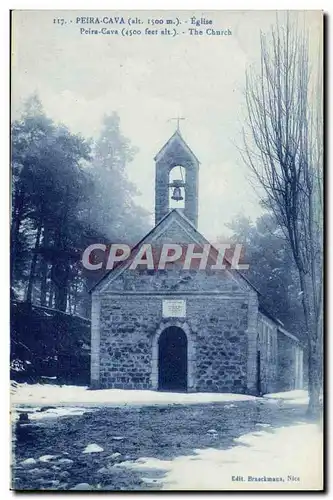 Cartes postales Peira Cava Eglise