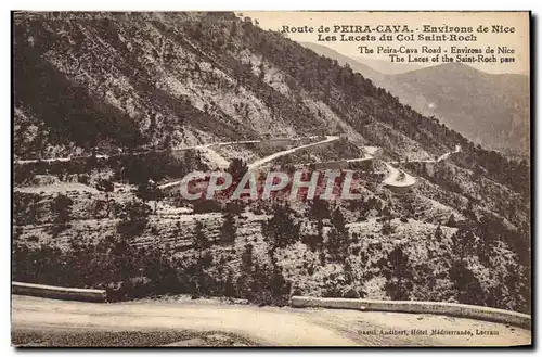 Cartes postales Peira Cava Environs de Nice Les Lacets du col Saint Roch