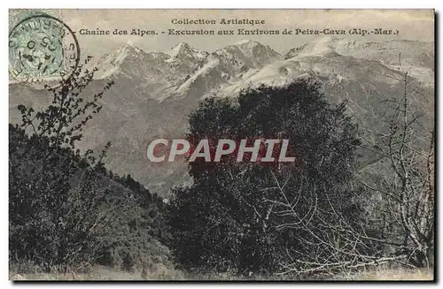 Cartes postales Chaine des Alpes Excursion aux Environs de Peira Cava