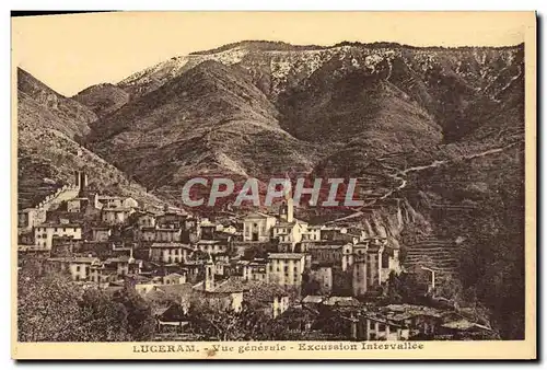 Cartes postales Luceram Vue Generale excursion Intervallee