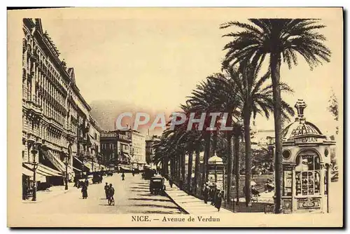 Cartes postales Nice Avenue de Verdun Kiosque Evian