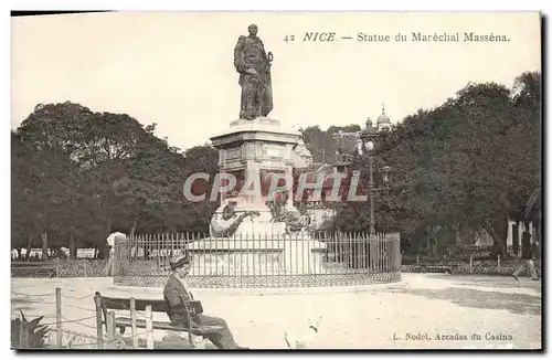 Cartes postales Nice Statue du Marechal Massena