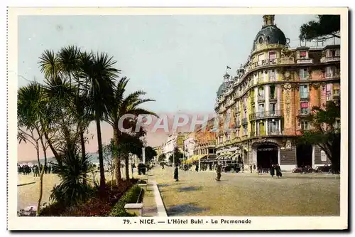 Cartes postales Nice L'Hotel Buhl La Prcmenade