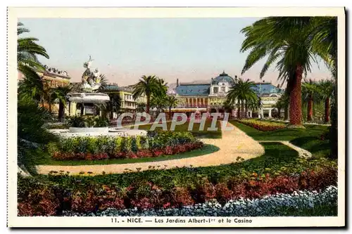 Cartes postales Nice Les Jardins Albert 1er et le Casino