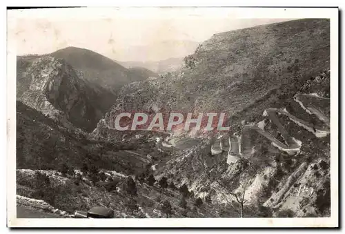 Ansichtskarte AK Les lacets du col de Braus Route de Nice a Sospel