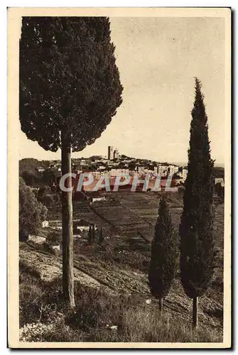 Cartes postales Saint Paul Vue Generale a Travers les Cypres