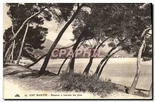 Ansichtskarte AK Cap Martin Menton a Travers les Pins