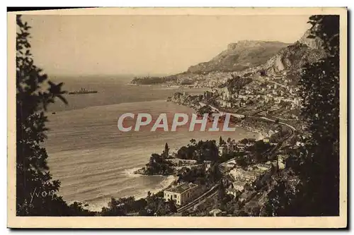 Cartes postales Monaco Le Cap d&#39Ail Vue generale