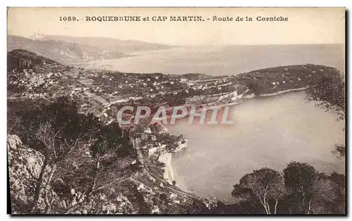 Ansichtskarte AK Roquebrune et Cap Martin Route de la Corniche