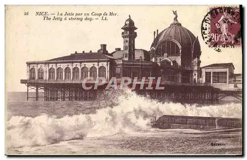 Cartes postales Nice La jetee Par un Coup de Mer