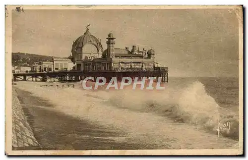 Cartes postales Nice Palais de la jetee par Gros Temps