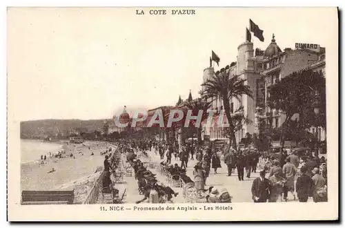 Ansichtskarte AK Nice Promenade des Anglais Les Hotels