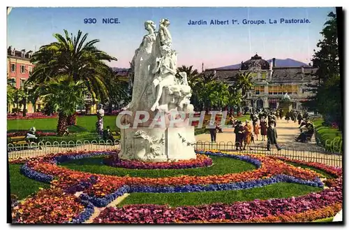 Cartes postales Nice Jardin Public Albert 1er La Pastorale