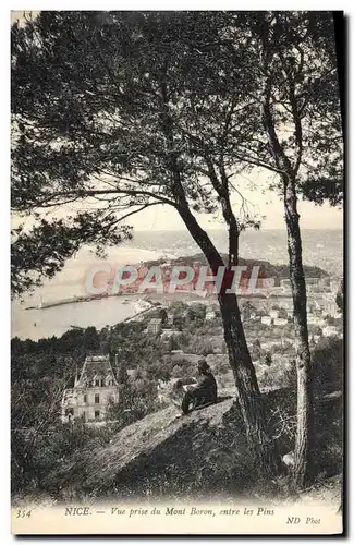 Cartes postales Nice Vue prise du Mont Boron entre les pins